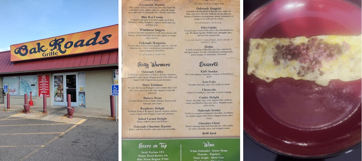 Oak Roads Grill & Bar Menu